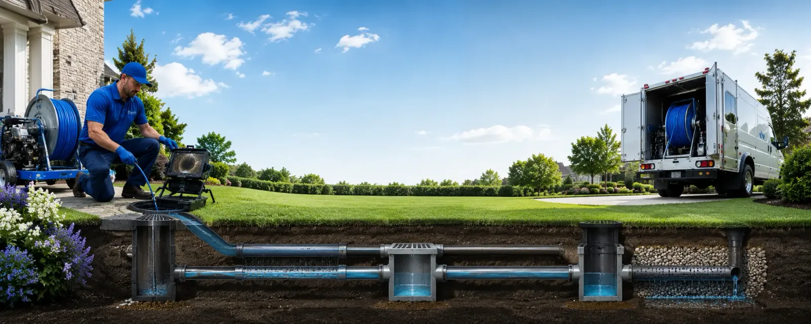 Outdoor drain cleaning information for Blue Eye, MO